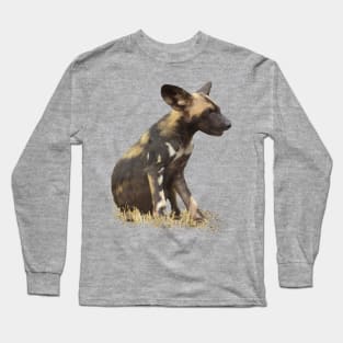 Wilddog in Kenya / Africa Long Sleeve T-Shirt